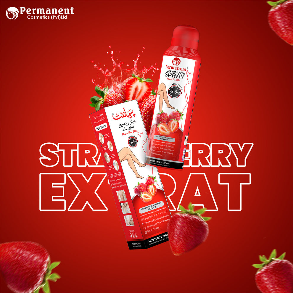 Permanent Hair Removal Spray Strawberry Flavor (200ml)
