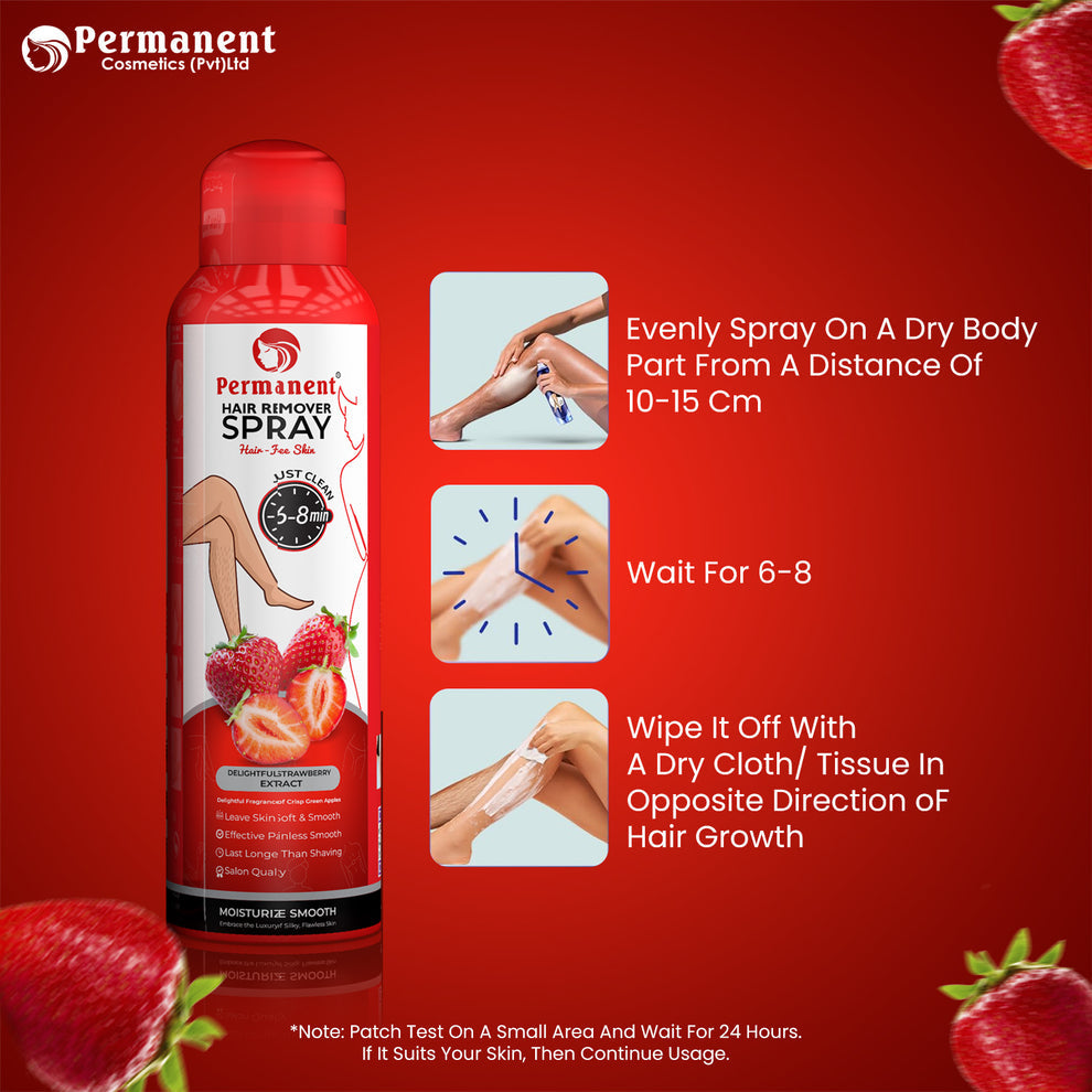 Permanent Hair Removal Spray Strawberry Flavor (200ml)