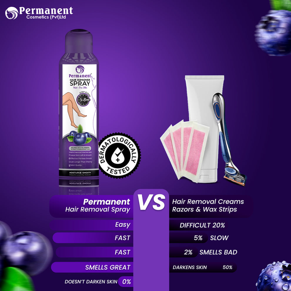 Permanent Hair Removal Spray Blueberry Flavor (200ml)