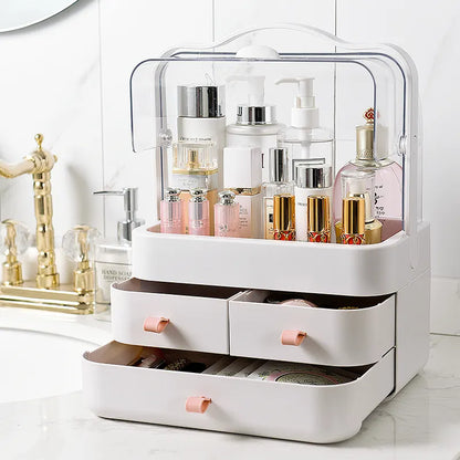 Makeup Organizer Cosmetic Storage Box with Handle