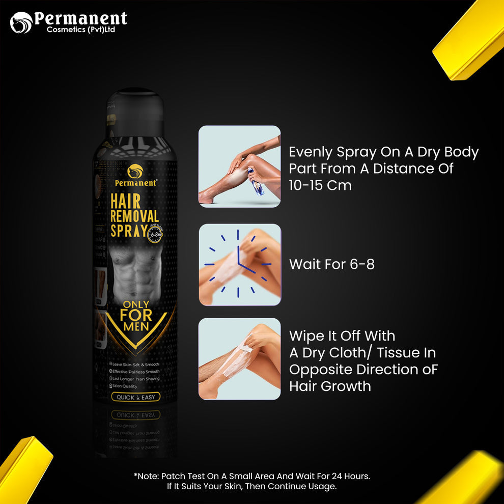 Permanent Men Gold Hair Removal Spray (200ml)